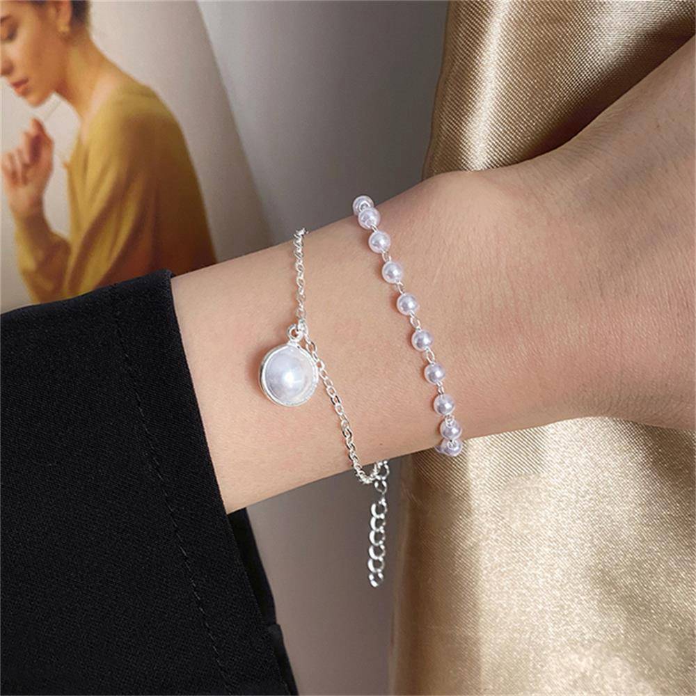 Y2k Koreaanse Eenvoudige Bloem Kralen Streng Armband Vrouwen String Kralen Korte Armbanden Sieraden Bohemian Accessoires 1Pc: IF1026602