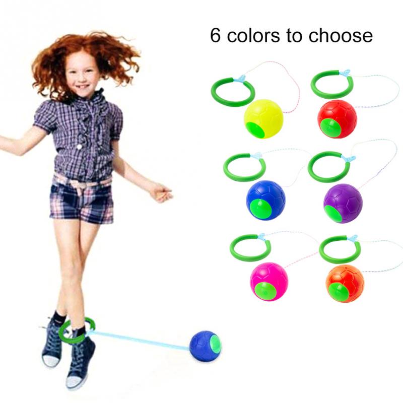 For Kids Balance Training Kindergarten Fitness Equipment Bouncing Classical Outdoor Sports Exercise Ring Skip Ball One Foot