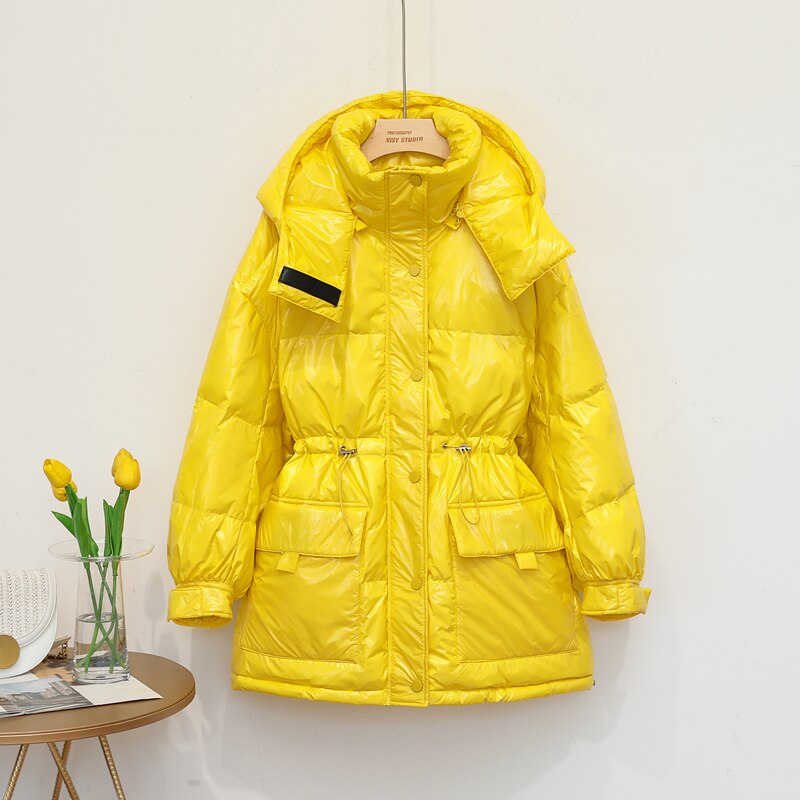 Dames ultralichte eendendons jas herfst en winter warme staande kraag outdoor donsjack zwart L, Zwart, L