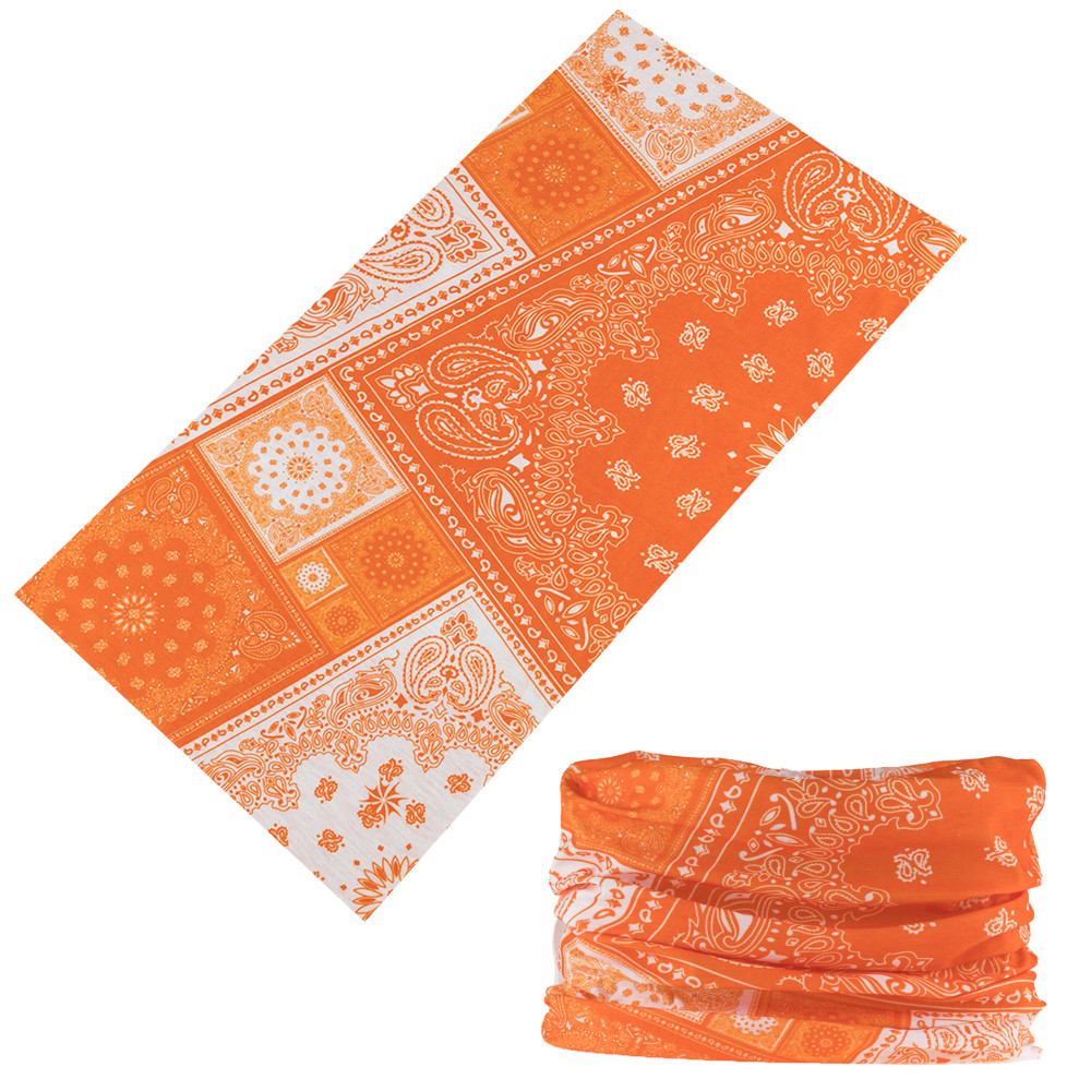 Ansiktsbandanas tubulär cykelbandana pannband multifunktionella cykel paisley ansiktsskydd halsvärmare huvudduk turban buffs: Ljusgrått