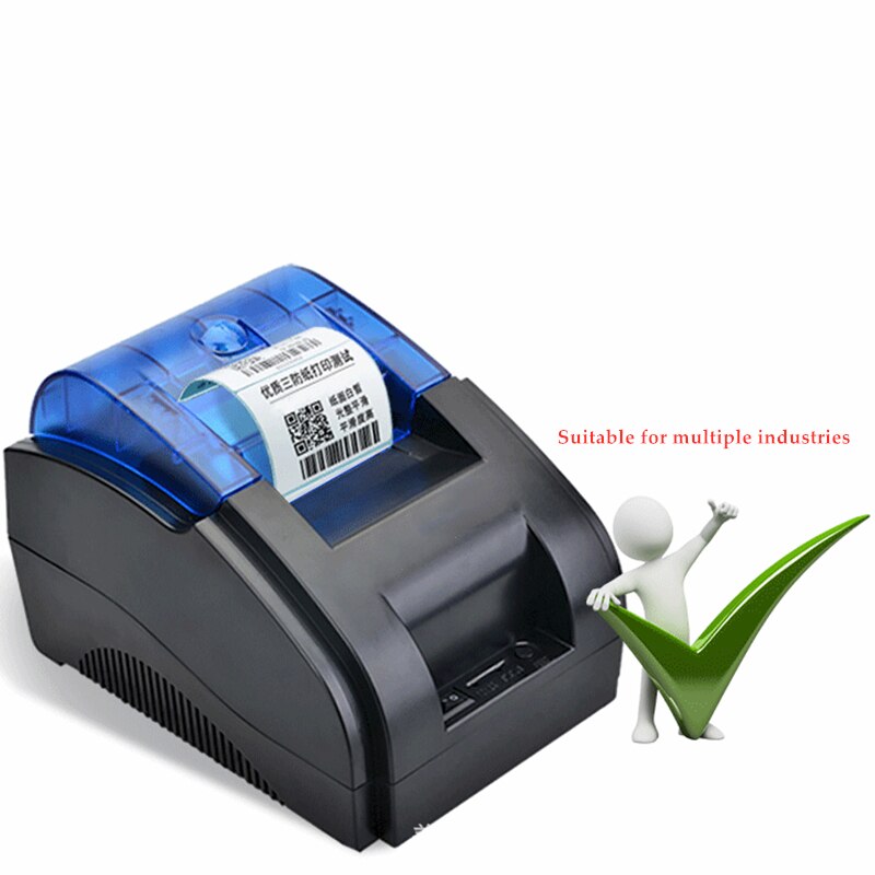 58Mm Sticker Thermische Printer Bluetooth Usb Barcode Labels Ontvangst Printer Voor Pos Etikettering Machine