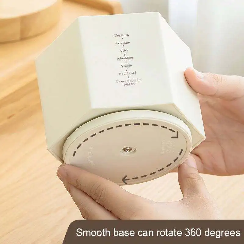 Desk Organizer Accessories Pen Holder Desktop Hexagon Pencil Pot Large Capacity Stationery Storage Box Escritorio