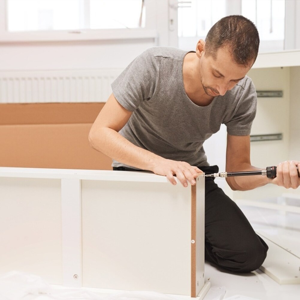 Manual Electric Screwdriver Strong Toughness Electric 5 in 1 Multi-use Power Portable Drill Hand Tool with LED Lamp