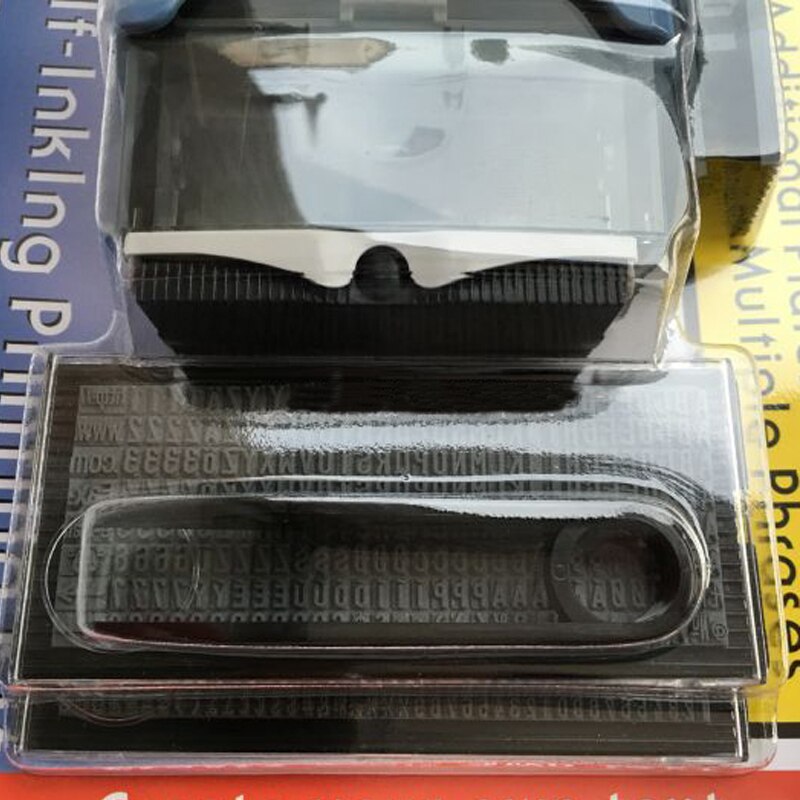 Shiny S-884 22x58mm Self Inking Rubber Stamp Custom Office Stationary Business Mini D-I-Y Set Stamper Printing Kit -FF