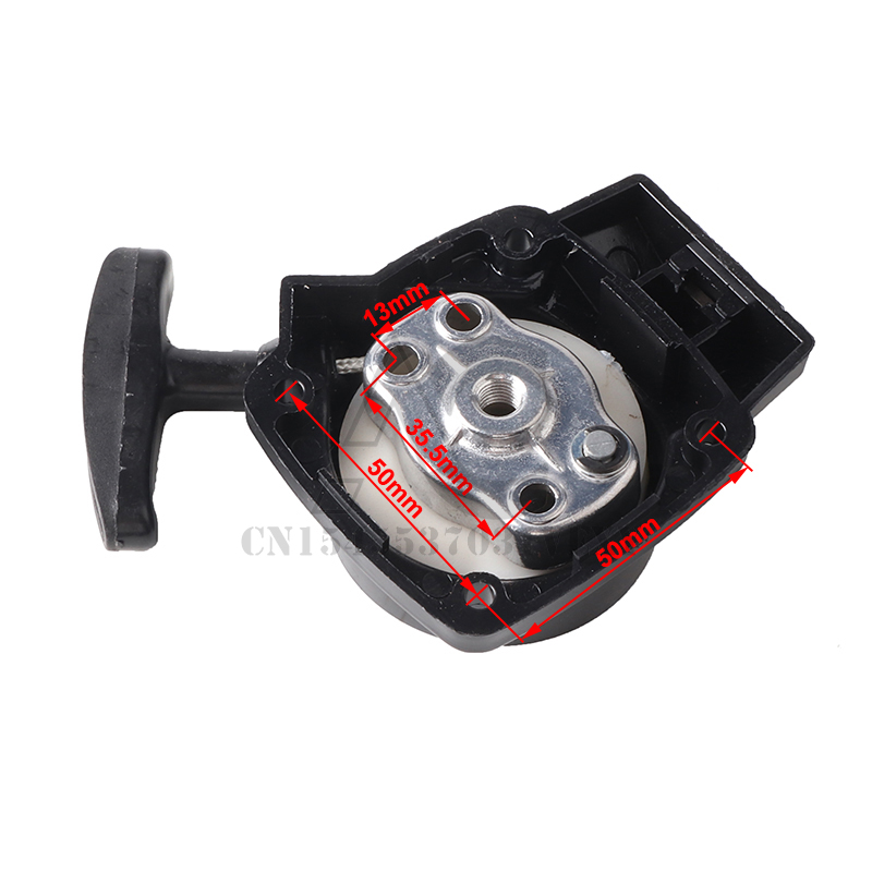 1Set 26CC 1E34F Brush Cutter Grass Hedge Trimmer Starter with Pulley Plate Replacement for Mitsubish CG260 BC260