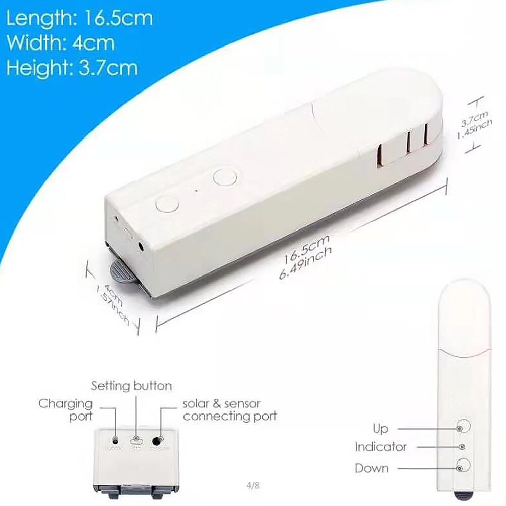 Home Blinds Drive Motor Shutter Control Chain Roller High Compatibility Shade Plug US By Smart Automation/Smartphone APP #734