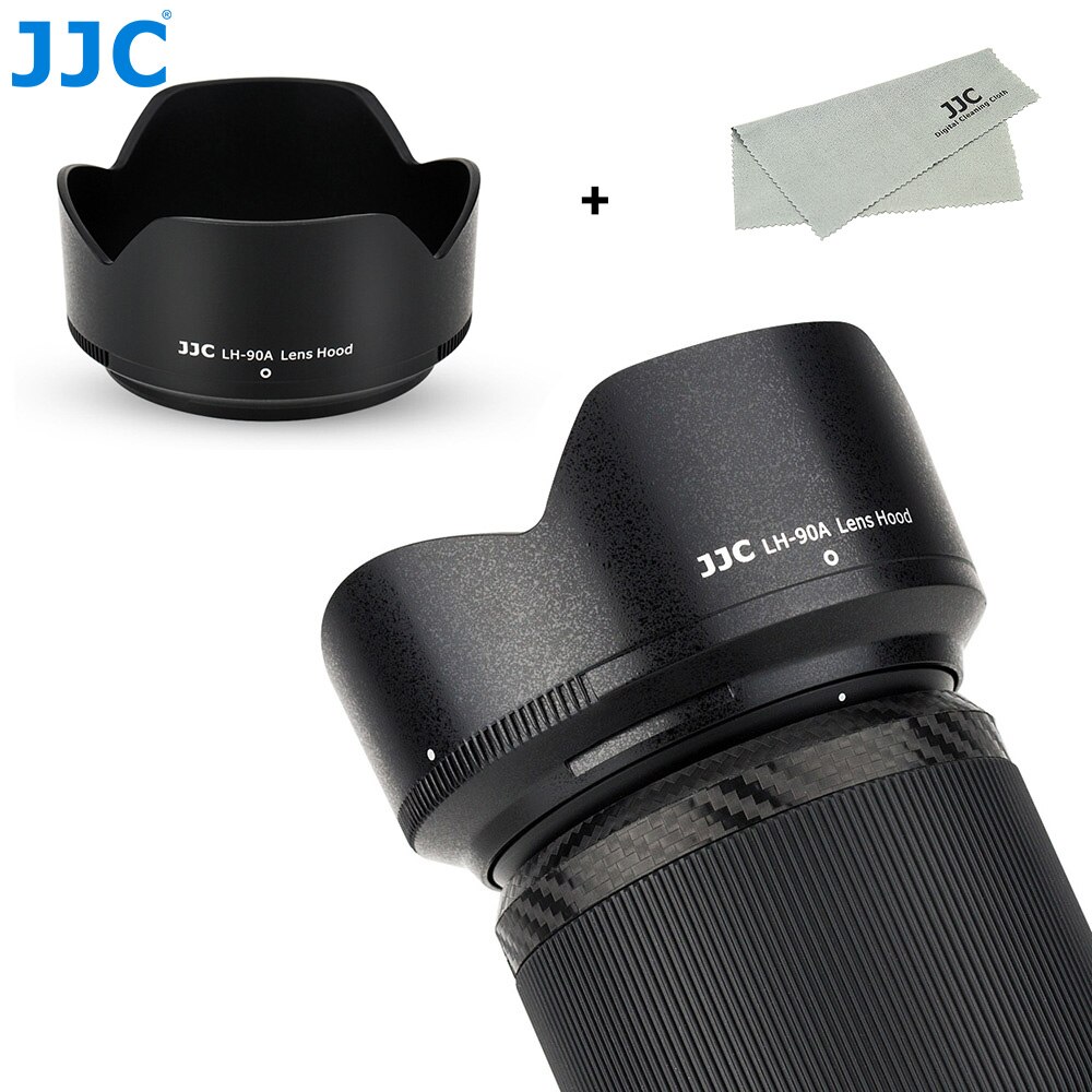 Jjc HB-90A Omkeerbare Zonnekap Compatibel Met Nikon Nikkor Z Dx 50-250Mm F/4.5-6.3 vr En Z 50Mm F1.8 S Lens Voor Nikon Z50 Z5