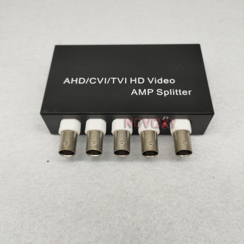 Novoxy 1 in 4 out 2mp 1080p ahd cvi tvi bnc videofordeler forstærker 1ch to 2ch splitter til cctv sikkerhedskamera