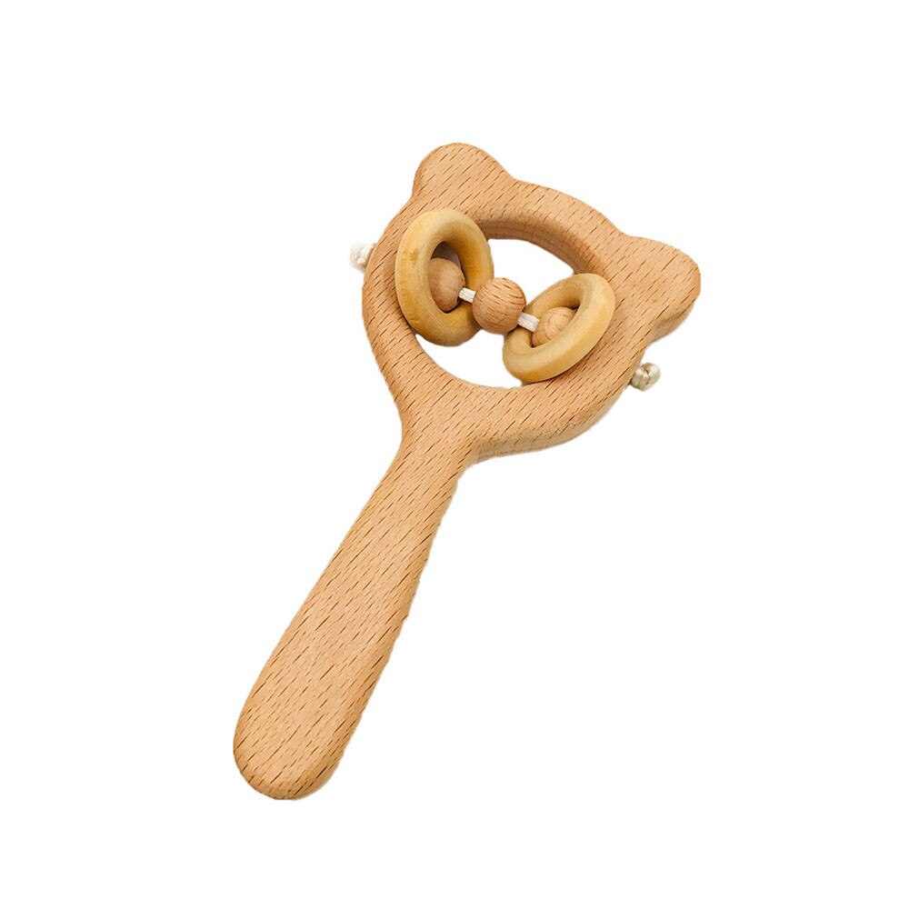 Houten stok 4 wind Suzuki Elm natuurlijke rammelaar tanden baby care kauwgom