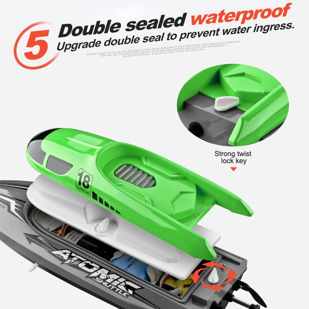 Afstandsbediening Boot Speed Racing Hoge Snelheid Watergekoelde Rc Speedboot Speelgoed Model Educatief Kinderspeelgoed