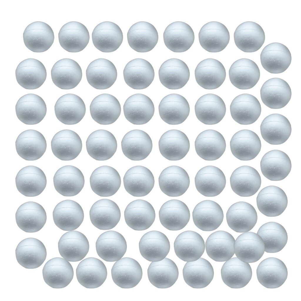 100x Modelling Styrofoam Foam Ball Spheres Xmas Decoration Kids Craft 35mm