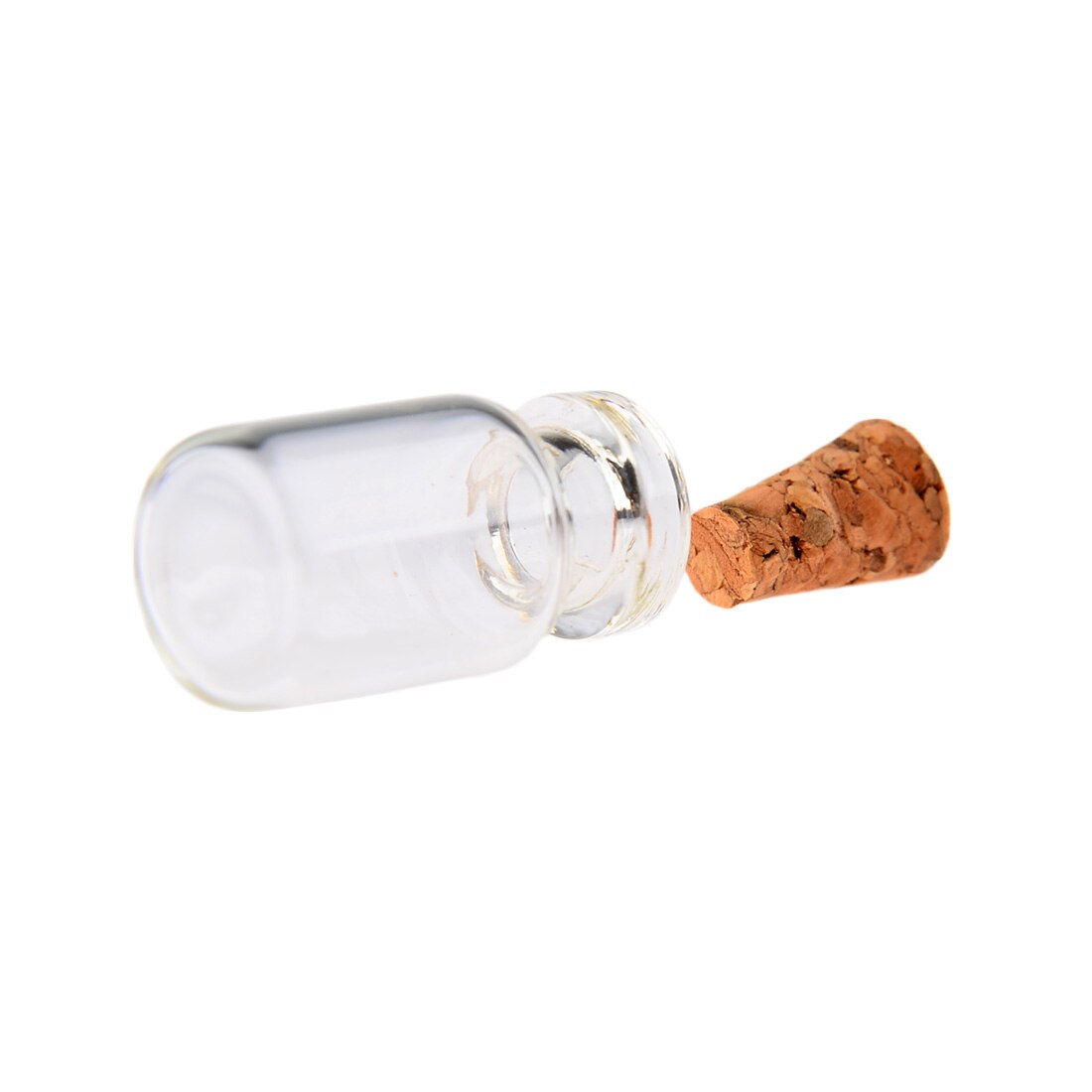 100 Stuks 0.5 Ml Mini Clear Glazen Fles Wensen Fles Flesjes Lege Potten Met Kurk Bruiloften Wish Sieraden Party gunsten