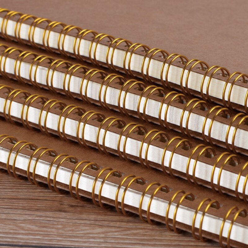 A5 Notebook Kraft Grid Dot Blank Drawing Daily Weekly Planner Agenda Book Time Management School Supplies