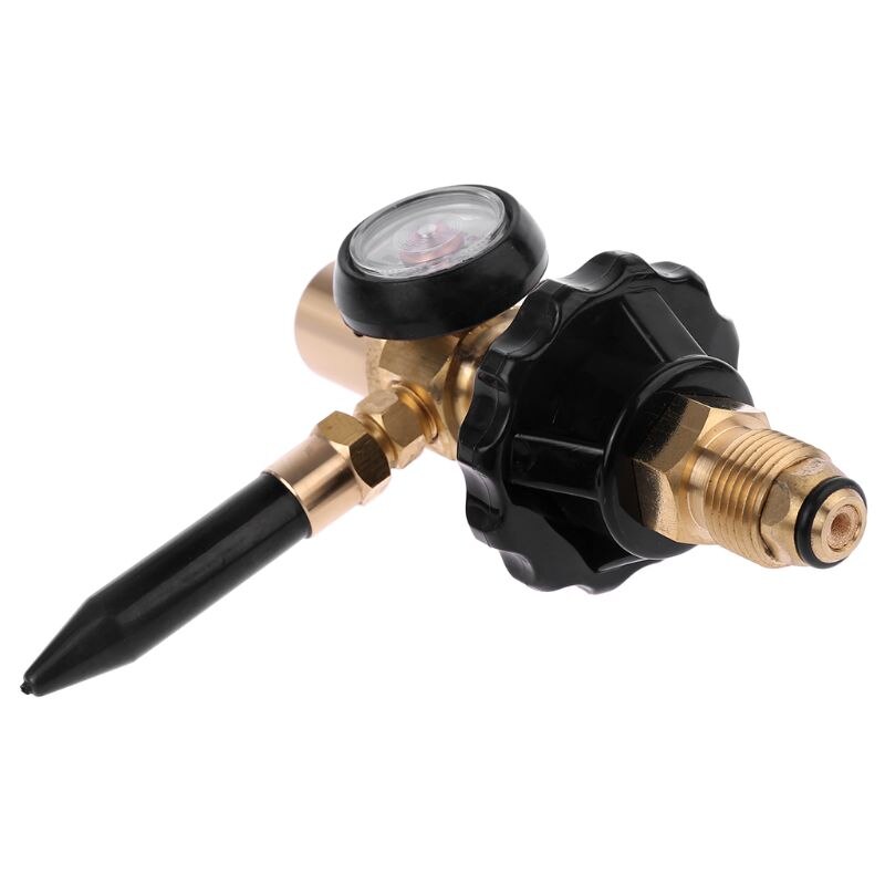 Brass Helium Latex Balloon Inflator Regulator With Pressure Gauge For G5/8 Tank Valves 145*135mm Pressure Reducer63HF