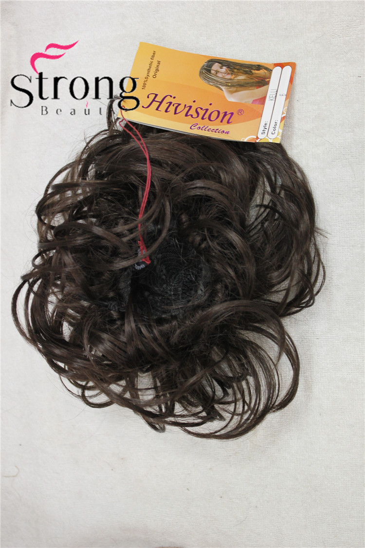 StrongBeauty Synthetic Ballet Hair Bun Extension Donut Chignon Hairpiece for Ponytail