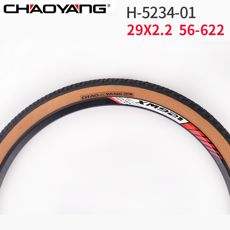 Chaoyang 29X2.2 Staal Bedrade Mtb Fietsband 29 Inch 56-622 Bruine Rand Anti-Slip 23-50PSI off-Road Mountainbike Banden