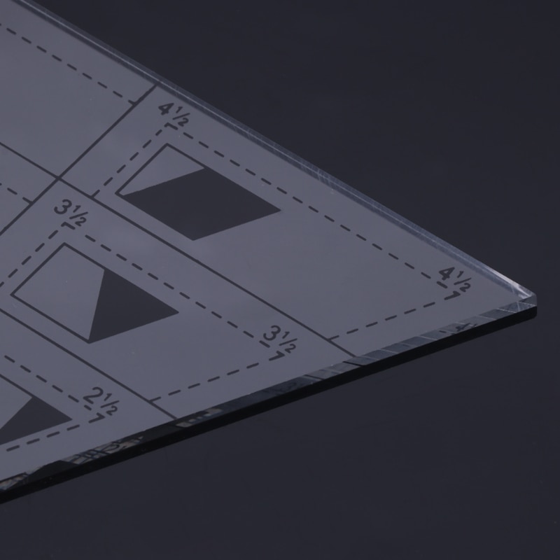 Shape Measure Trapezoid Quilts Plastic Ruler DIY Patchwork Sewing Tools