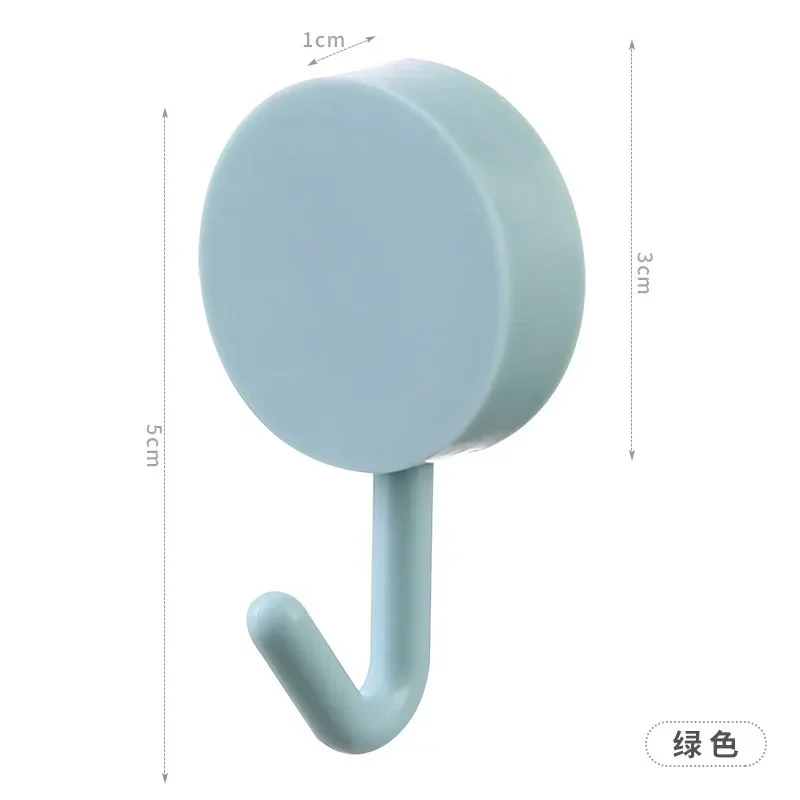 Gancho de plástico para colgar en la pared, utensilio decorativo para cocina, estilo Simple, , sin agujeros