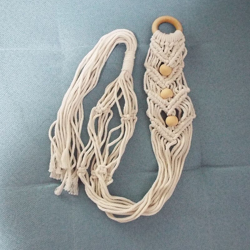 Vertical Garden Plant Hanging Rope Macrame Hanger Flower Net Pot Baskets Wall Handmade Cotton Rope for Home Year Decoration
