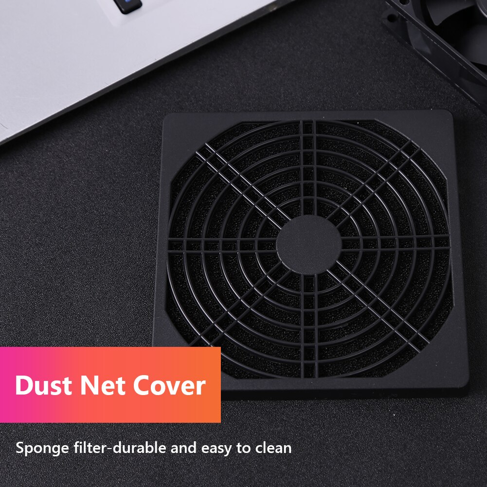 5Pcs 60/80/90/120Mm Pc Fan Stoffilter Stofdicht Case Protector Cover Computer Mesh verwijderbare Plaat Computer Case Accessoires