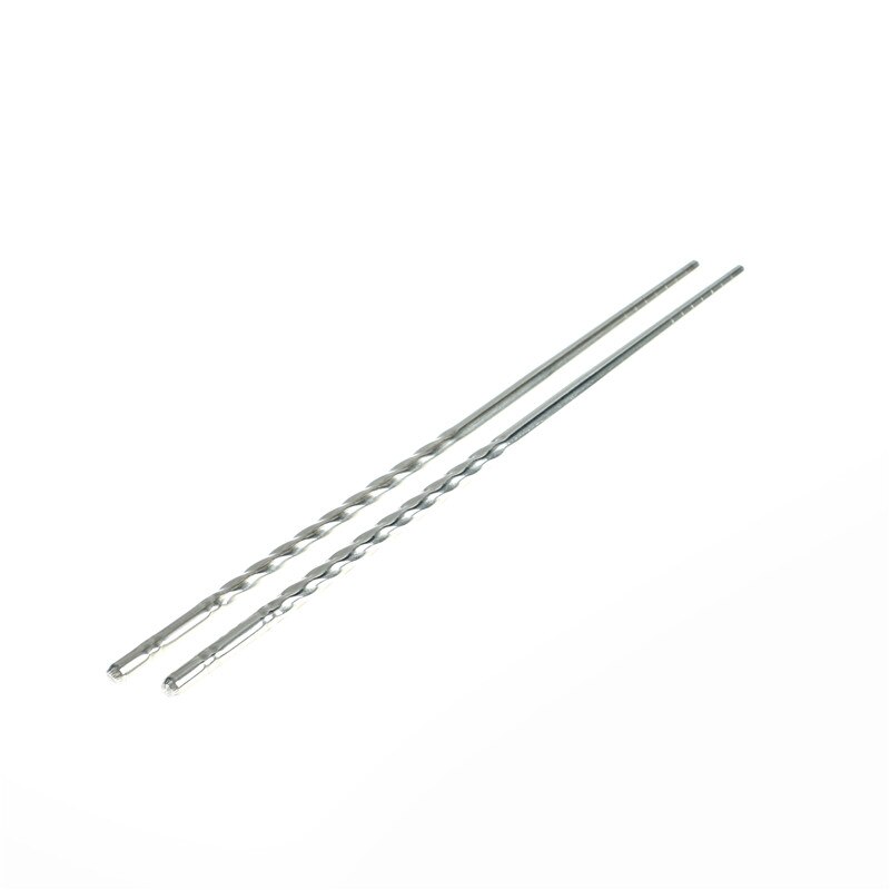 1 par sliver ätpinnar i rostfritt stål kinesiska återanvändbara halkfria hashi sushi pinnar mat chop stick kök ätpinnar koreanska