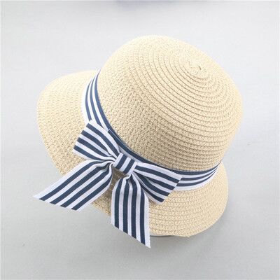 Suogry sommer hat kasket børn åndbar hat stråhat børn dreng piger hatte udendørs strand solhat dragt til 2-6 år gammel: Beige