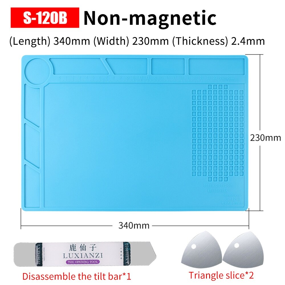 Luxianzi Soldeerstation Hittebestendig Reparatie Pad Esd Isolatie Silicon Mat Voor Bga Solderen Bureau Platform Pad: s120b