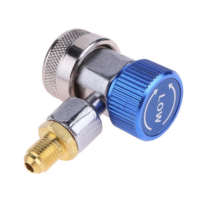 High Low Adapter Connector R134A AC Air Condition Adjustable Quick