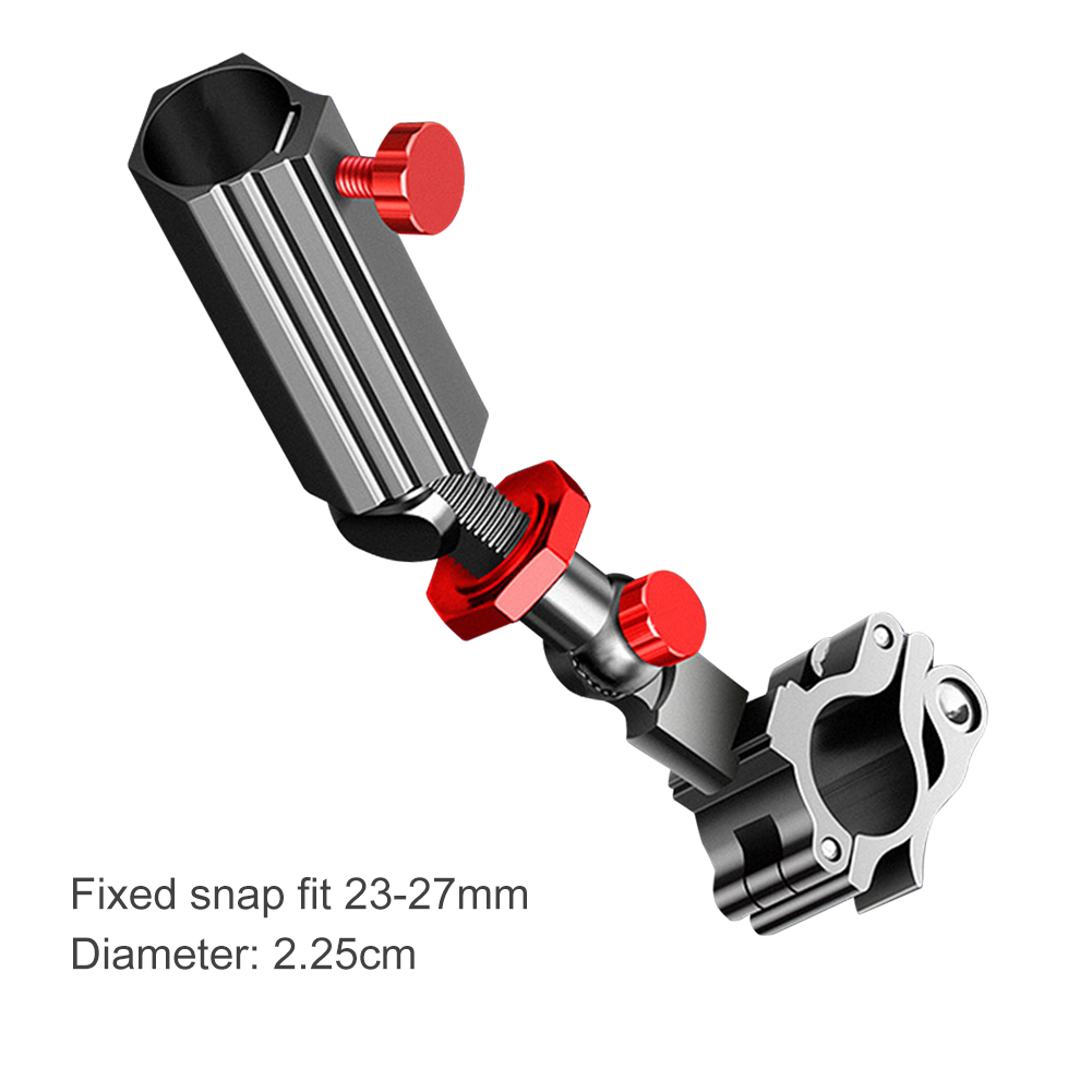 Soporte Universal para caña de pescar, aleación de aluminio y magnesio, 360 ajustable, fijo, accesorios de pesca, 1 unidad: Default Title