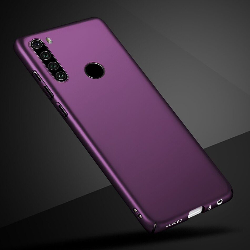 For Xiaomi Redmi Note 8T Case Redmi Note 8 Case Hard Plastic Phone Cover For Xiaomi Redmi Note 8 Pro Global Funda Coque Bumper: Redmi Note 8T / Purple