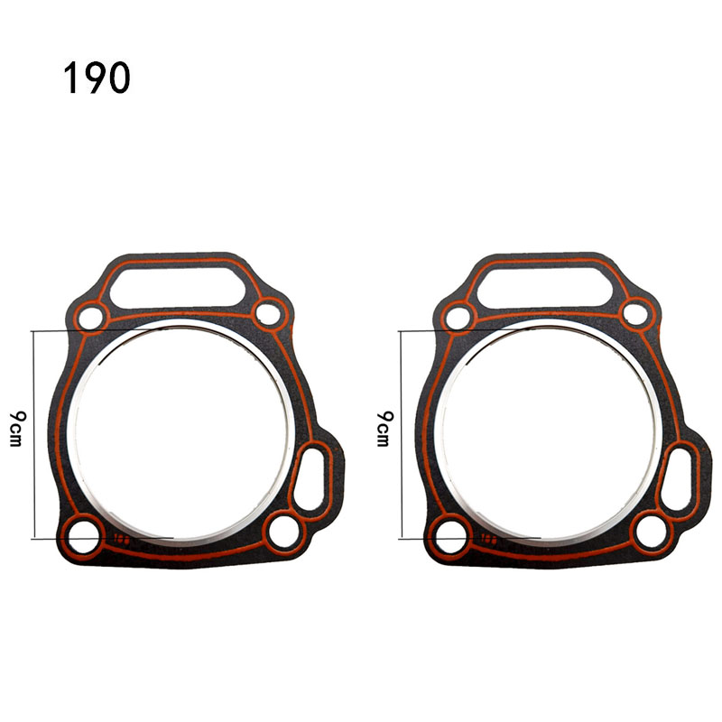 Topstykkepakningssæt til 168/170/190 cylinderpakninger til 168/170/190 benzingeneratorer små motordele cylinderpakninger