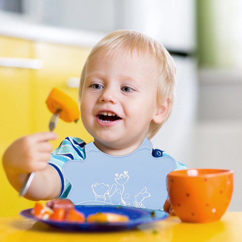 Food Grade Silikon Lätzchen Einstellbar Wasserdicht Baby Spucktücher Weichen Multi Funktion Baby Lätzchen für Kleinkind Kinder Neugeborenen