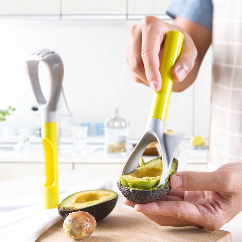 Multifonction 5-en-1 avocat trancheuse outil de fruits en plastique légumes Masher Portable accessoires de cuisine
