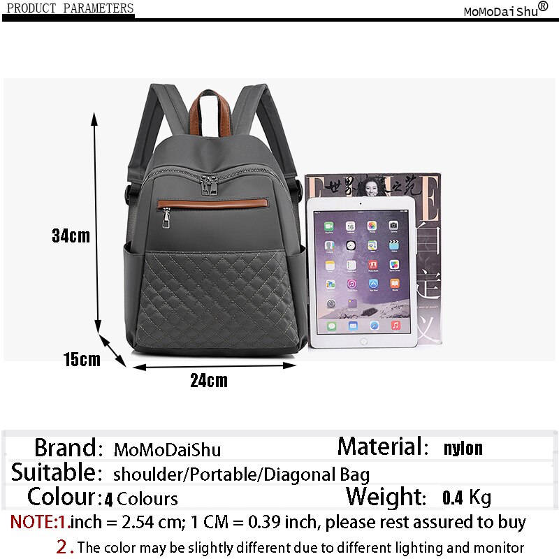 neue Nylon Rucksack Frauen Große Kapazität Reise Rucksäcke Wasserdichte Licht Taschen Für Mädchen mochila lässig Tasche