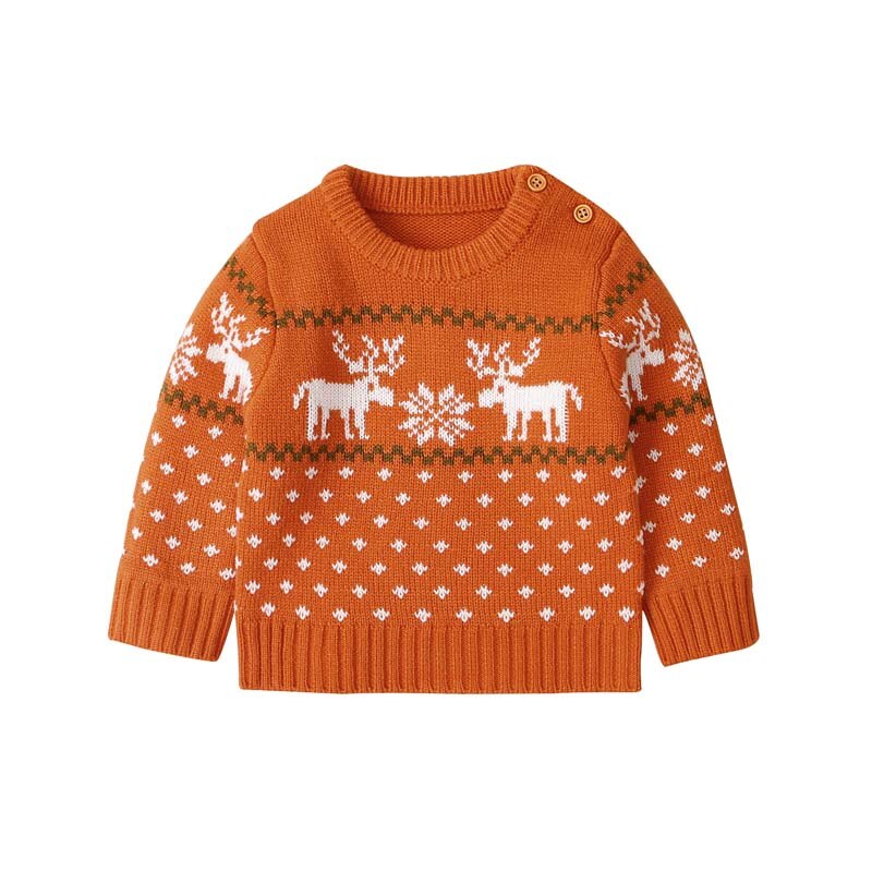 Emmababy Baby Meisje Jongen Baby Outfit Zachte Kleding Peuter Kerst Gedrukt Trui Unisex Sweatshirt 0-18M: A / 24M