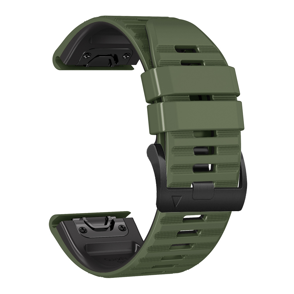 Quickfit-rem til garmin fenix 8 e 7 7x 6x 6 pro 5 5x plus forerunner 965 955 epix pro urrem 26mm 22mm armbånd: Xs / Militærgrøn