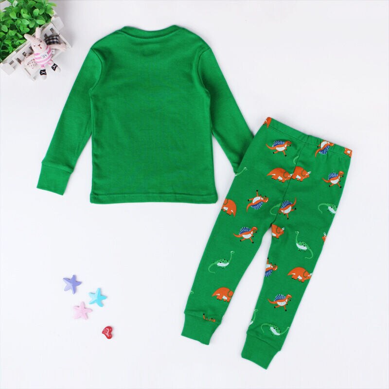 Kids Boy Baby Girls Dinosaur Pajamas Set Outfit Nightwear Sleepwear Homewear