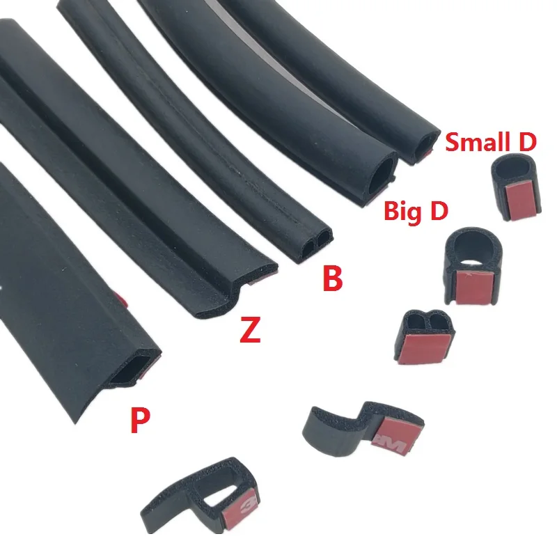 4 meter stor d liten dz form pb typ 3m bildörrstätningslist epdm bullerisolering dammskyddande ljudisolerande bilgummitätning
