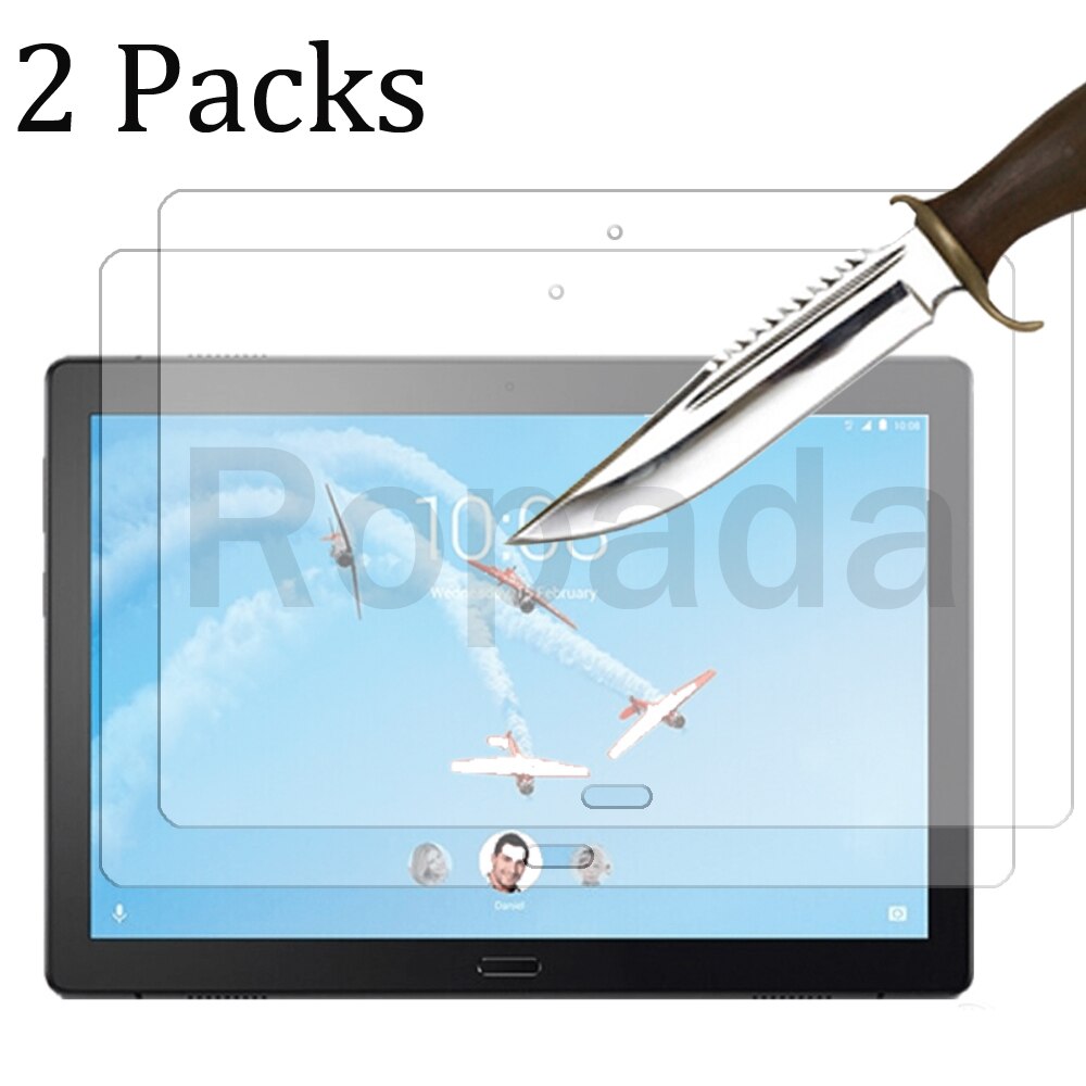 Verre trempé protecteur d'écran pour Lenovo Tab P10 TB-X705 2.5D 9H film Anti-Déflagrant: P10 2PCS