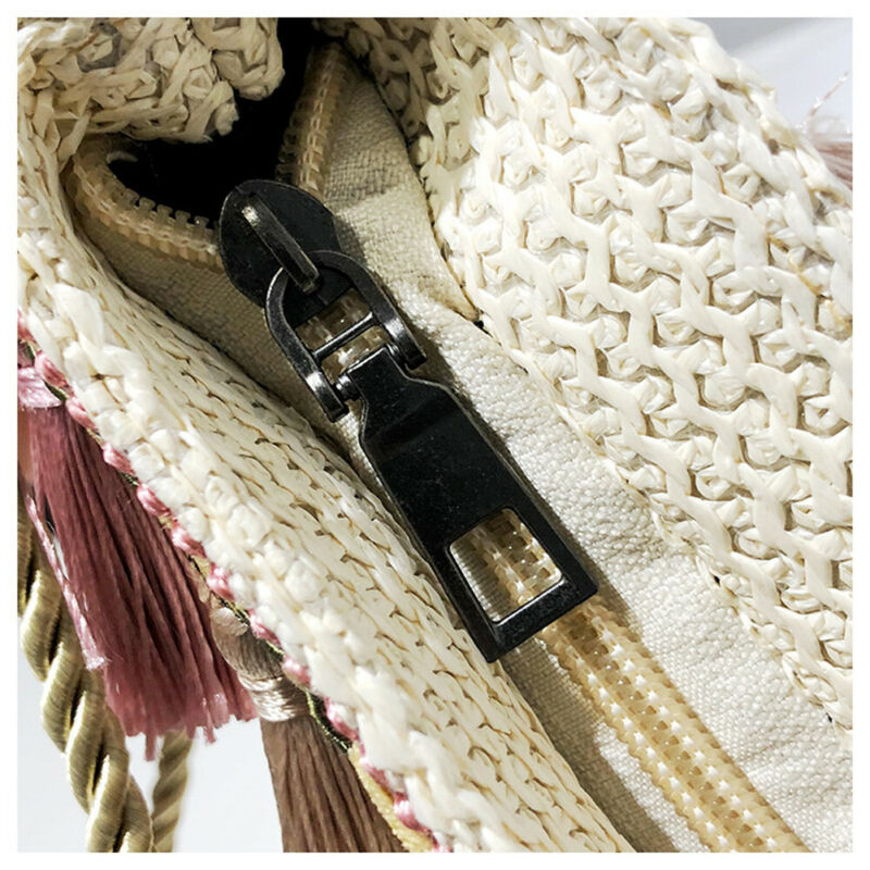 Women Handbag Summer Straw Bag Woven Shoulder Bag Purse Crossbody Boho Beach Bags