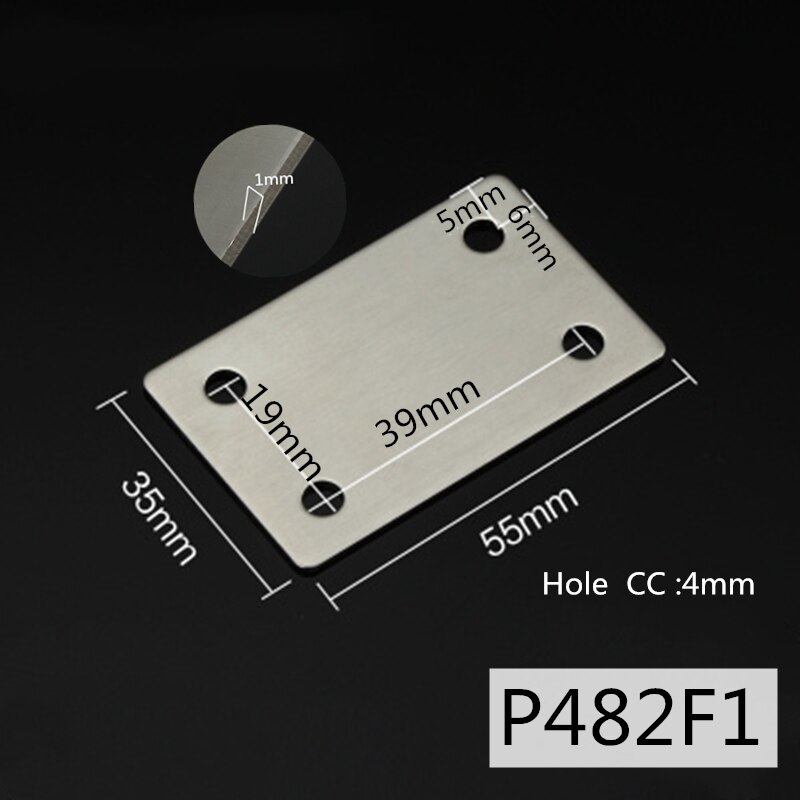 180 Degree Stainless Steel Straight Strip Plane Corner Bracket Angle Corner Connector Code Furniture Hardware: P482F1