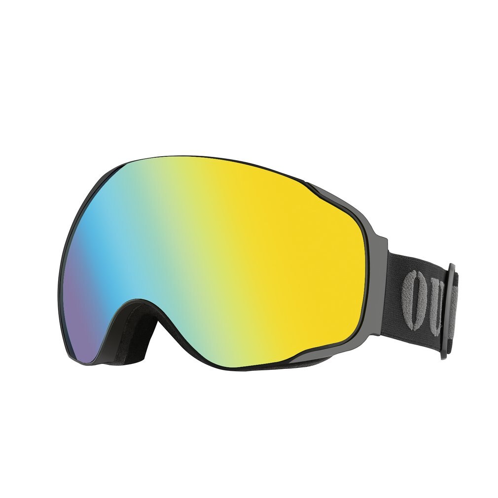 Outad dubbla lager skidglasögon uv-dimskydd glasögon utomhus sport skridskoåkning skidglasögon snö snowboard glasögon: Guld-