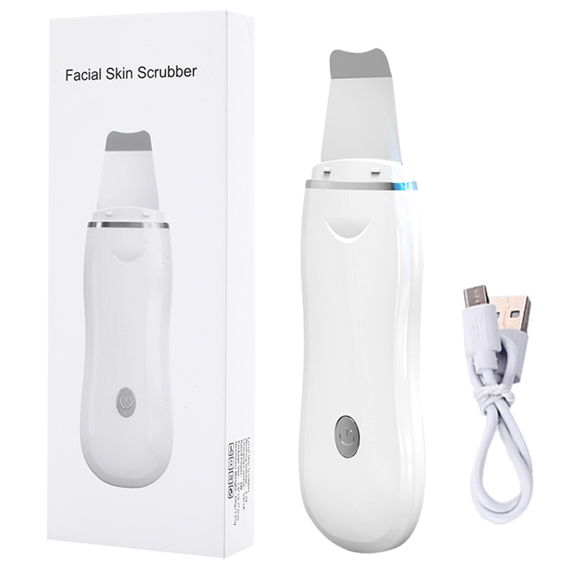 Ultrasonic Skin Scrubber Facial Pore Cleaner Moisturizing Facial Steamer Extractor Blackhead Removal Deep Clean Skin Care Tool: Skin Scrubber