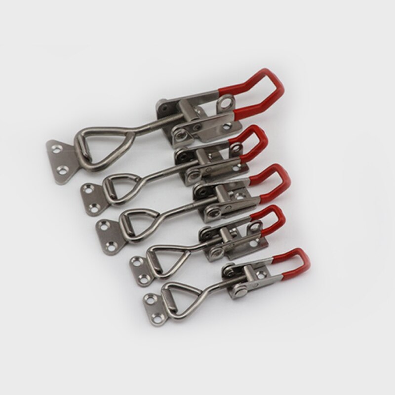 2pcs Toggle Toggle Clamp Adjustable Cabinet Boxes Lever Handle Lock Hasp For Sliding Door Furniture Hardware