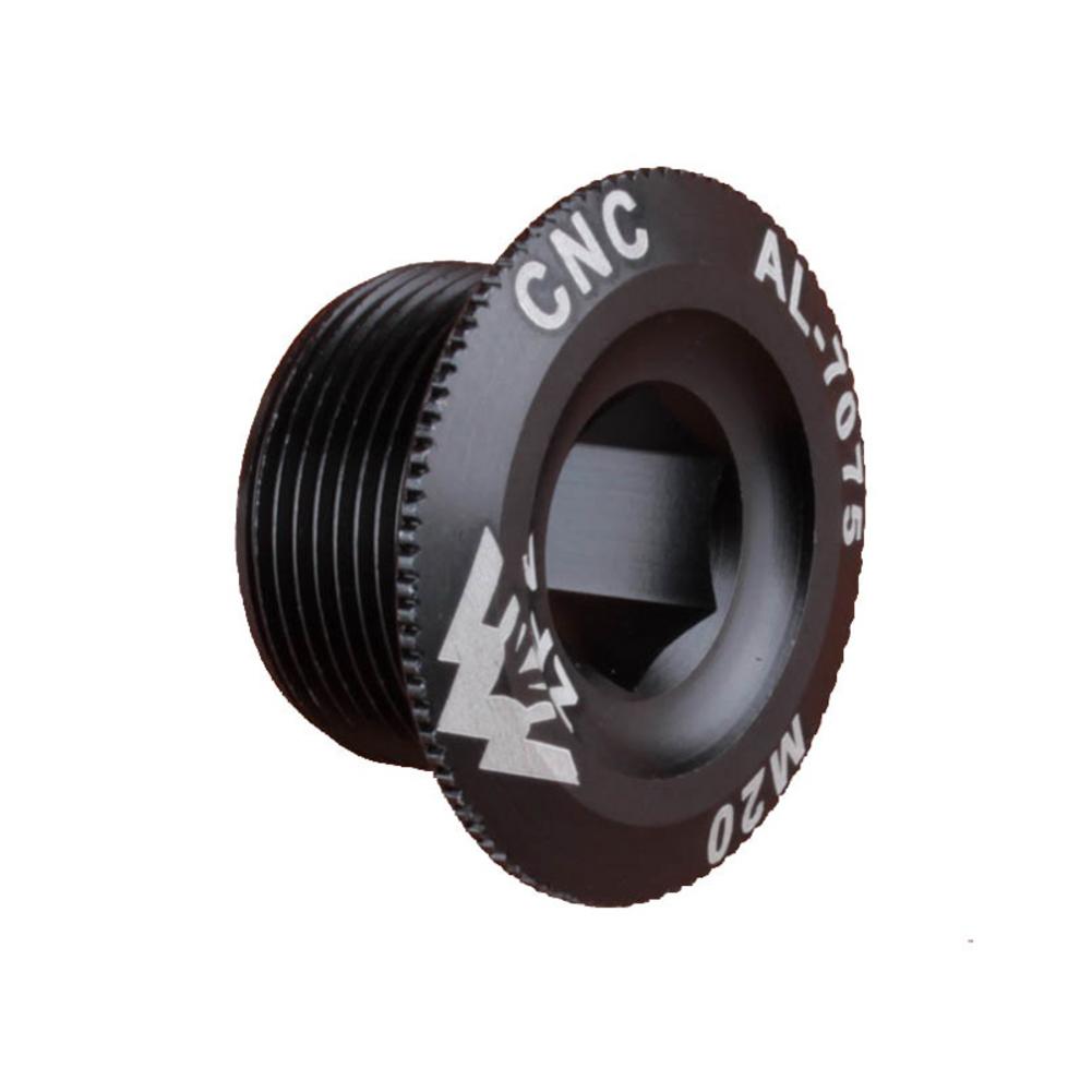 M20 M18 M15 Crank Cover Crank Screw Cap MTB Crankset Crank Cover Aluminum BMX Road Bike Fitting Bicycle Parts: M20 Black