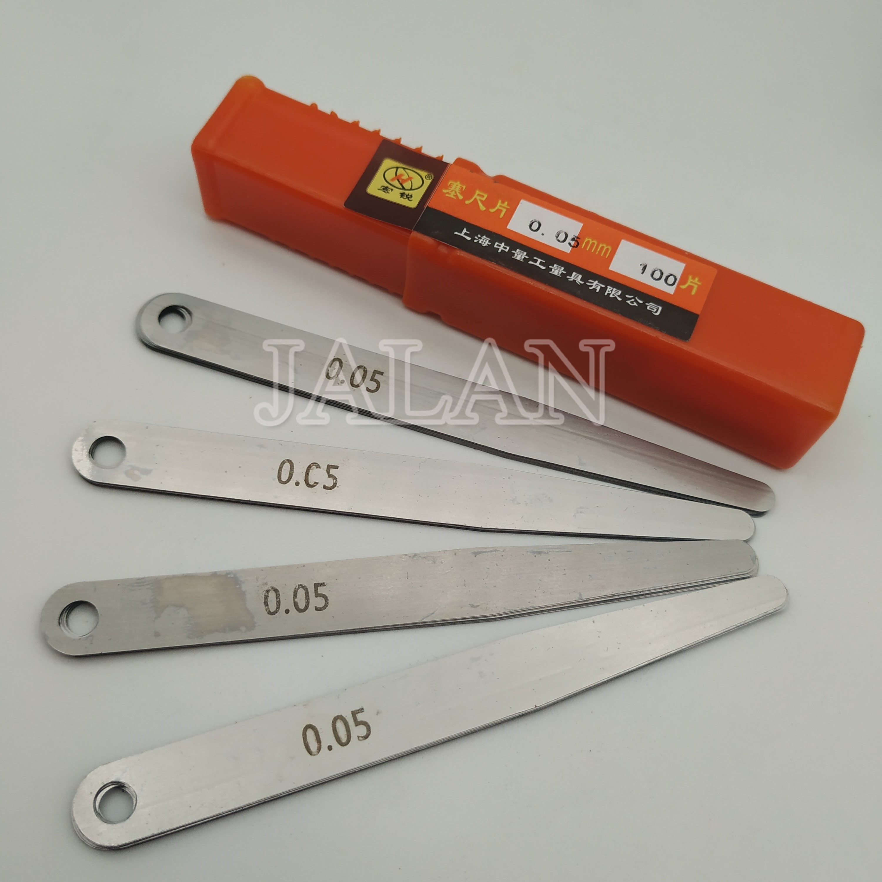 JALAN Super Thin Metal Feeler Gauge 100pcs 0.03/0.04/0.05mm Mobile Phone OLED LCD Glass Separate Blade Remove Tool