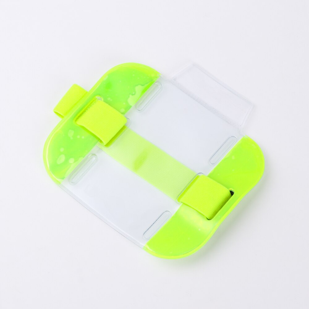 1PC PVC Card Sleeve ID Badge Holder Universal ID Card Holder Transparent Visibility Arm Band Badge Holder Office Supplies