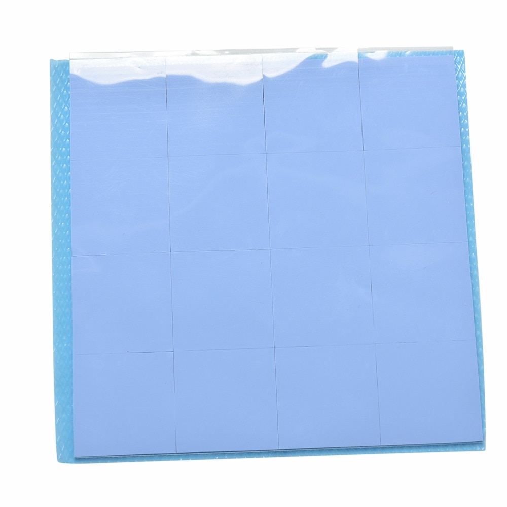 100 x100 x1mm Blue Silicone GPU CPU Heatsink Cooling Conductive Silicone Pad Cut & Uncut Thermal Pad Mat Silicone Pad