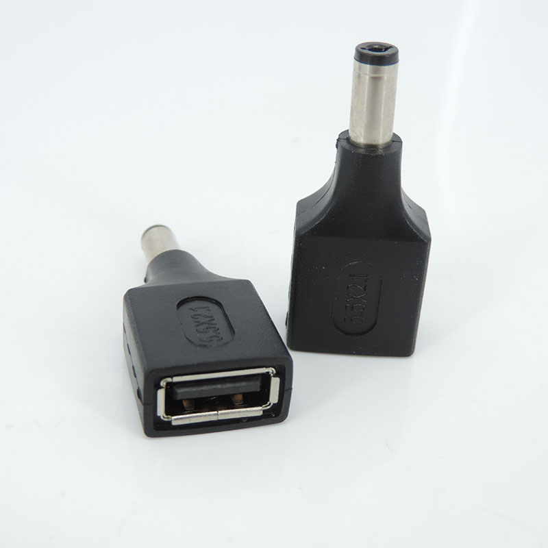 usb type A female to DC male 2.5x0.7 3.5x1.35 4.0x1.7 5.5x2.1 5.5x2.5 male 5.5x2.1 jack female power adapter connector converter