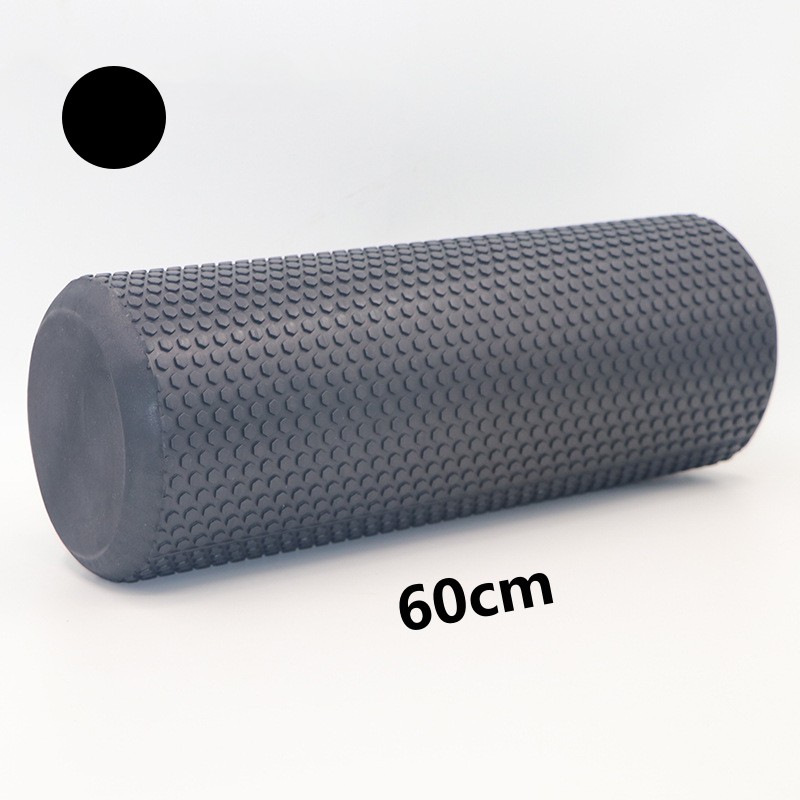 45/60CM Yoga Foam Roller High density EVA Muscle Leg Shoulder Roller Massage Tool Fitness Yoga column balance Stick Equipment: Pink